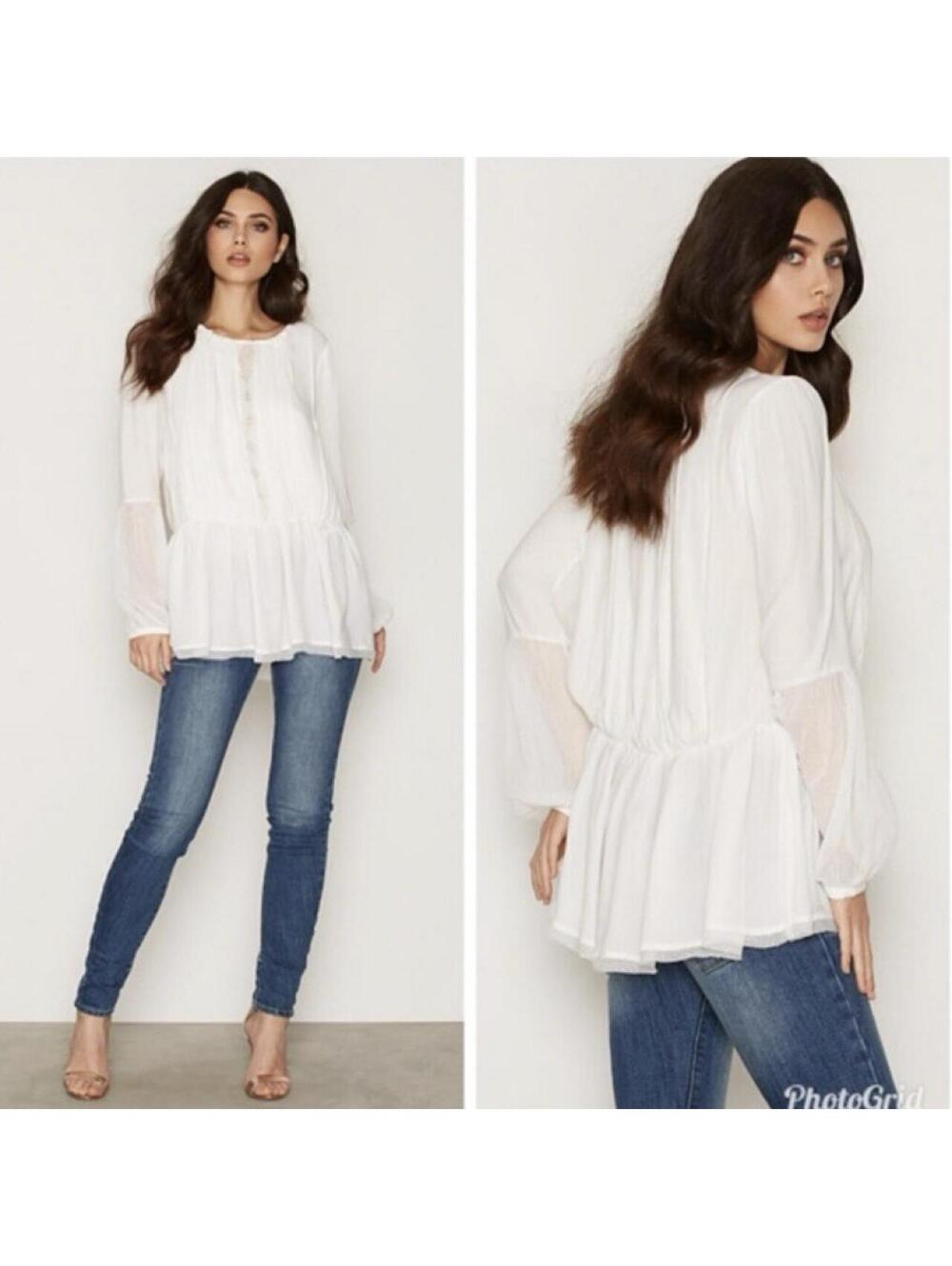 Free People The Soul Serene Ivory Blouse